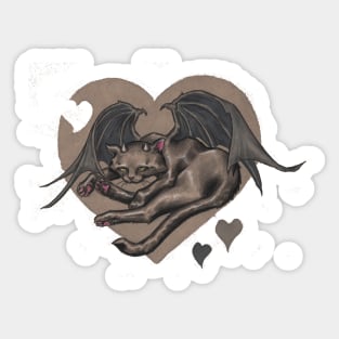 Kitty Bat Sticker